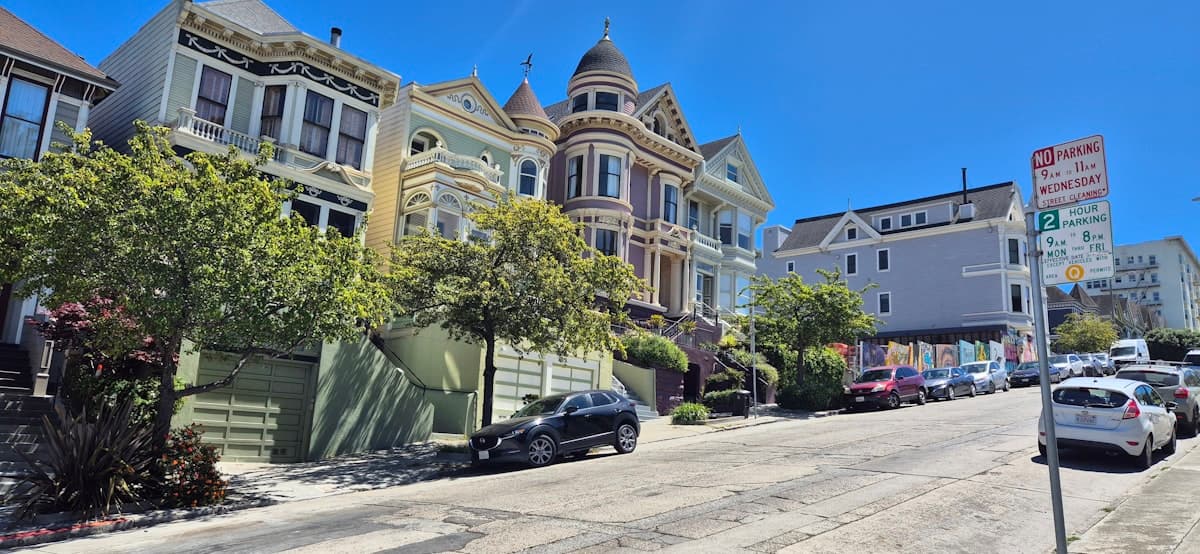 Classic San Francisco Victorian homes